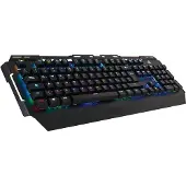 Conceptronic KRONIC, Kabelgebunden, USB, Mechanischer Switch, QWERTY, RGB-LED, Schwarz