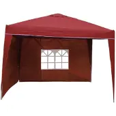 Linder Exclusiv GmbH Alu Pavillon Faltpavillon 3x3m Gartenpavillon Gartenzelt Partyzelt Wasserabweisend
