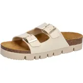 Lico Bioline Pantolette Chic Größe 42 mit bequemer Lederdecksohle und Schnallen