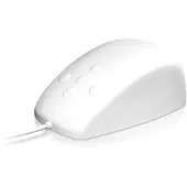 Keysonic KSM-3020M-W, Wasserdichte Maus, Silikone, USB, Wasserdicht IP68, weiß, Beidhändig, USB Typ-A, Weiß