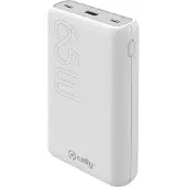 Celly PBPD65W20000 PowerBank PD 65W 20.000 mAh Weiß