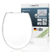 Schutte Duroplast WC-Sitz WHITE, mit Absenkautomatik und Schnellverschluss
