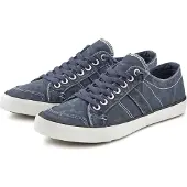 Le jogger Sneaker Textilschuh, Stoffschuh, Schnürschuh, Halbschuhe, Freizeitschuhe blau Größe 40