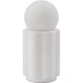 LINDBY Tischleuchte Nielson, weiß, Höhe Schirm 8,5 cm, Gips