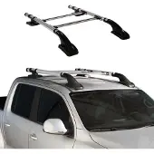 Omtec Dachreling Dachträger Gepäckträger Satz für Mazda BT-50 2006-2012 Alu Grau 4x