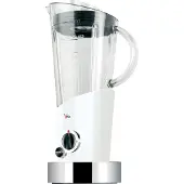 Bugatti Italy Vela, Tischplatten-Mixer, Eis-Crusher, 400 W, Edelstahl, Transparent, Weiß