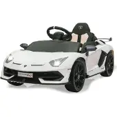 Jamara Ride-on Lamborghini Aventador SVJ weiß 12V 2,4GHz
