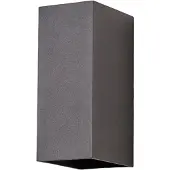 LUCANDE LED-Außenwandleuchte Mikka, 17 cm, anthrazit, 2-flg.