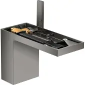 Hansgrohe Waschtisch-Einhebelmischer 110 Axor MyEdition A 150mm, m Pus-Op-Abl, o Pl, pol. bla vc