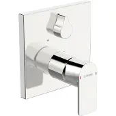 Hansa HANSASTELA Fertigmontageset für Wanne/Brause, Rosette eckig, ohne Sicherheitseinrichtung