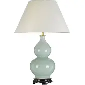 Elstead Lighting Harbin Zeitgenössische Schreibtischlampe Porzellan Celadon 1 Licht E27