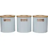Kitchencraft Vorratskanister, 3er-Set, 1 L, hellblau -
