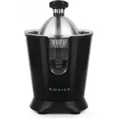 Sweiss Elektrische Zitruspresse ZEST9, tropffreier Ausgießer, leistungsstarker Gelenkarm, 160 W, Schwarz
