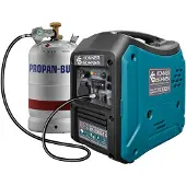 Könner&Sohnen Hybrid Inverter Stromerzeuger KS 2000iG S, 2000W, Dual Fuel LPG/Benzin, reine Sinuswelle, leise, Gas-Generator, Camping