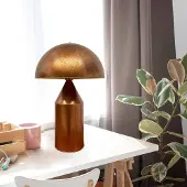 Bamyum Pilz Lampe Tischlampe Nachttischleuchte Kupfer Tischleuchte Pilzlampe