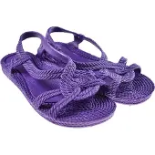 Brasileras Damen, Kinder Mädchen Zehensandalen rutschfester bequem schuhe strand/schwimmbad/stadt lila 26 EU - UBKEMA