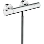 Axor Citterio M Brausethermostat Aufputz, 1 Verbraucher, 34635000, Farbe: Chrom
