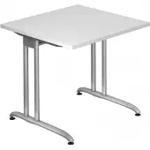 Hjh OFFICE PRO BELA 8 S - Weiß 80 x 80