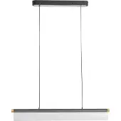LUCANDE LED-Hängeleuchte Alania, transparent, Metall, 86,5cm