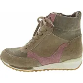 Waldlaufer H-Jule Damen Schnürstiefel in Beige, Größe 4