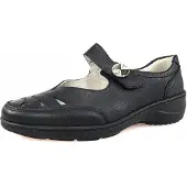 Lugina Waldläufer Kya Damen Slipper in Schwarz, Größe 4