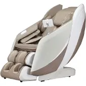 HOME DELUXE – Massagesessel HYLOS – Farbe: Khaki, Maße: 150x77x123cm, Leistung: 160W, inkl. Shiatsu, Zero Gravity, Sprachsteuerung, Fußmassage, Bluetooth I Entspannungssessel Massagestuhl Relaxsessel