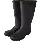 Car Mel Shoes Schwarze Gummistiefel hoher Schaft Größe 39 für Gartenarbeiten mit Spatenschutz