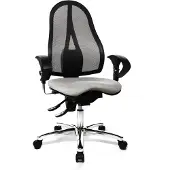 Topstar Bürostuhl Sitness 15 hellgrau mit höhenverstellbaren Armlehnen