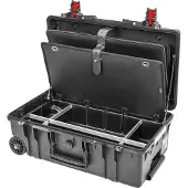 Stier Werkzeugkoffer | Werkzeugtrolley | Werkzeugtafel | Werkzeugkiste Premium-Ausführung mit Rollen und Teleskopgriff, flugtauglich, leer | unbestückt, EUROPE
