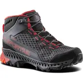 La Sportiva Stream Woman GTX, Mountain Hiking, Woman, Shoes, Mid Cut, G00R22 Carbon/Cherry Tomato, 42 -