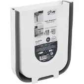 5five Simply Smart Einziehbarer mülleimer 8l schwarz und weiß -