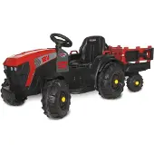 Jamara Ride-on Traktor Super Load mit Anhänger rot 12V