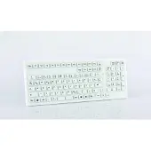 GETT Smart Clinical Board TKG-106-IP68-WHITE-USB-DE Tastatur - Kabel Konnektivität - USB Schnittstelle - Deutsch - QWERTZ Layout - Weiß - Industrieller Silikongummi Keyswitch - 106 Taste(n)