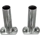 Pool Total SET Leiterendstücke Edelstahl V2A für Leiterholm Ø 42 mm (2 Stück)