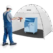 Vevor tragbares Lackierkabinenzelt (233x172x190 cm Arbeitsbereich) Sprühfarbenzelt für Sprühmalerei, wasserfeste Farbkabine mit integriertem Boden & aufrollbarer Tür für Schränke Stühle Tische
