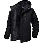 Sonstiges Herren Winter Skijacke Fleece Outdoor Softshelljacke Schwarz