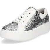 Waldlaufer Damen Sneaker Nicky silber weiß Glitzer 4,5