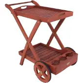 Garden Pleasure Teewagen TOLEDO mit 2 Etagen, geölt