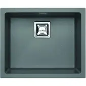 ALVEUS CZ Alveus Quadrix granital - Granit-Spüle 560x460 mm, mit Ablaufsystembedienung, steel 1108037