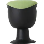Stier Multibeweglicher Drehhocker mit Tellerfuß, höhenverstellbare Sitzhöhe 465-585mm, gepolstert und kippsicherer Stand, Grün