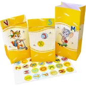 Roth ABC-Einschulungskalender 26 Tüten 9 x 20 cm mit Buchstabenstickern