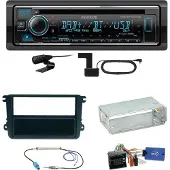 Kenwood KDC-BT740DAB Digitalradio Einbauset für Seat Leon Alhambra Altea XL