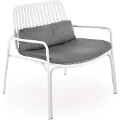 Konsimo Sessel "ZALIO", weiß/grau, Metall, modern, 71x75x66 cm