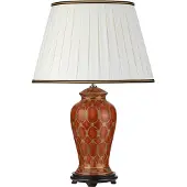 Elstead Lighting Zeitgenössische Schreibtischlampe Datai Porzellan Terracotta 1 Licht E27