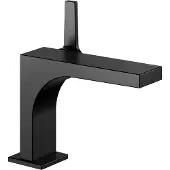 Keuco Waschtisch-Einhebelmischer 110 Edition 11 Ausl. 136mm, o. Abl.garn, schwarz matt
