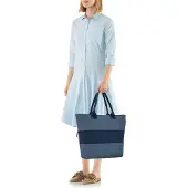 Reisenthel shopper e1, Einkaufstasche, Shopper, Tragetasche, Tasche, Polyestergewebe, Twist Blue, 12 L/18 L, RJ4027