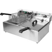 YATO Gastro Fritteuse 2x6L 2x3000W 425x580x305mm