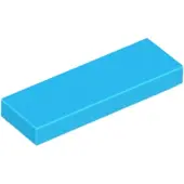 LEGO 1x3 Fliesen 63864 - 100 Stück Dunkles Azurblau