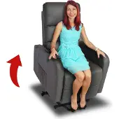 Mendler Fernsehsessel MCW-K62, Sessel Relaxsessel TV-Sessel Liege, Liegefunktion Aufstehhilfe, Metall Kunstleder grau