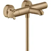 Hansgrohe Wannen-Thermostat Axor Citterio E AP, Ausl. 177mm, 2 Verbr., brush. bronze